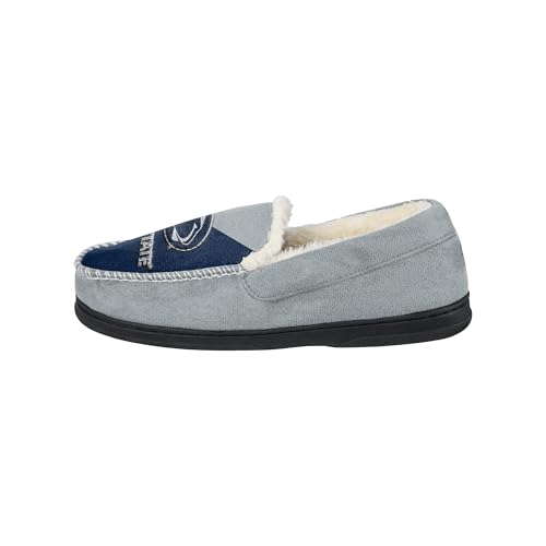 NCAA Unisex Adult Color Block Logo Sherpa Moccasin Slippers