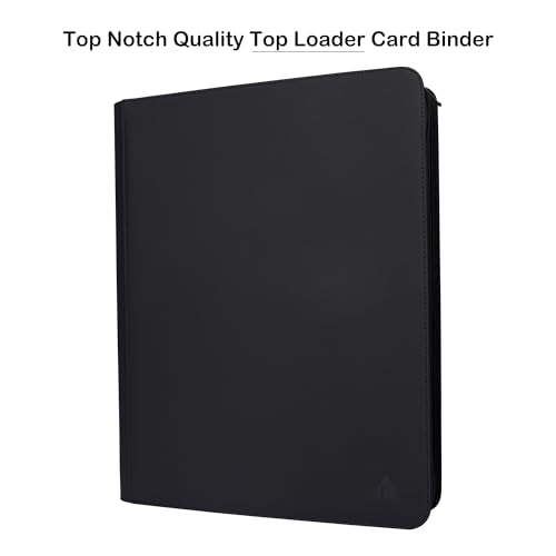 Rayvol 16-Pocket Top Loader Binder Black for 704 Cards - Side Loading Album