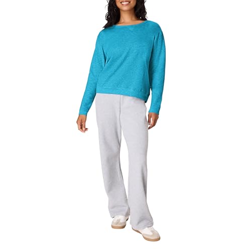 EcoSmart Women's Fleece Quarter-Zip Pullover - Bold Blue Heather, Large