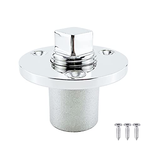 Stainless Steel Boat Garboard Drain Plug - 1" Transom Hole
