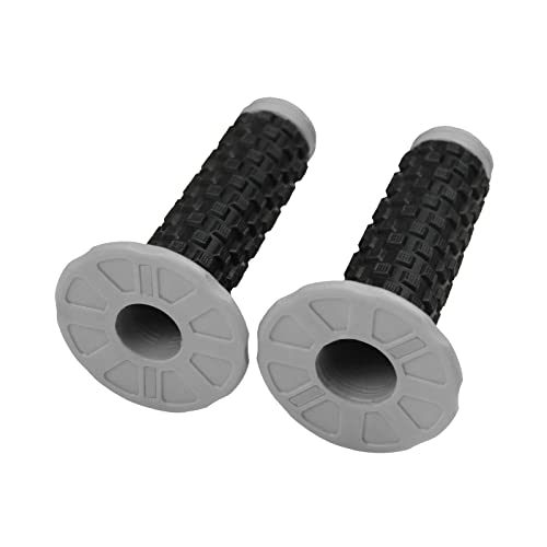 7/8" Motorcycle Handlebar Grips - Gray Anti-Slip Rubber