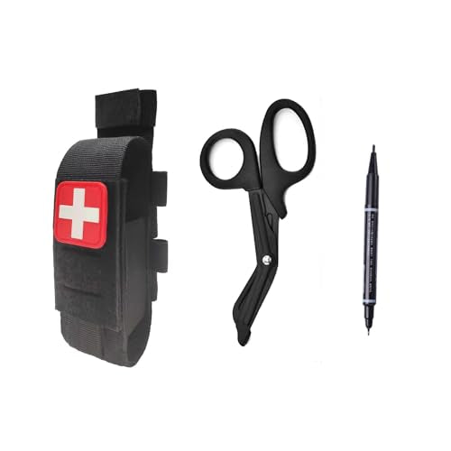 GZWER Tactical Tourniquet Pouch with Shears & Pen - Back Set