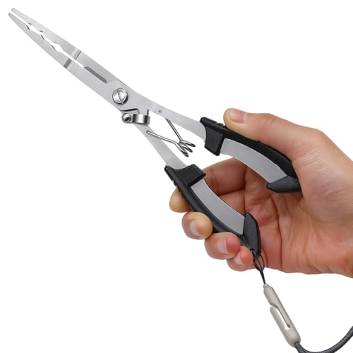 Stainless Steel Fishing Pliers - 21cm Hook Remover Multitool