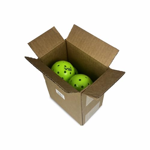 Pickleball Balls - 6 Pack Hi-Vis Green Official for Outdoor & Indoor Play