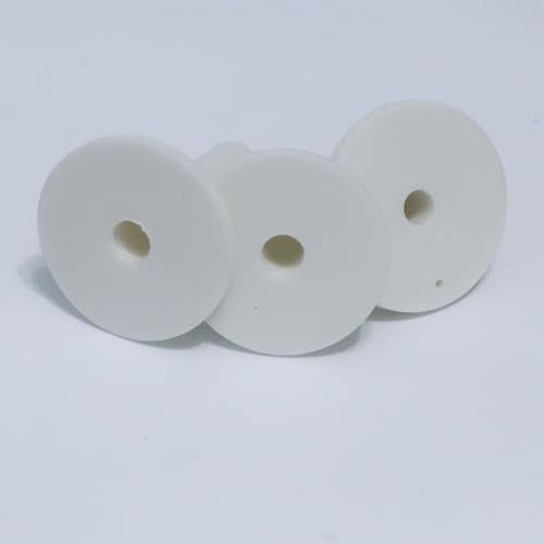 3-Piece Rubber Golf Tee Set - Mixed Sizes for Swing Practice - White