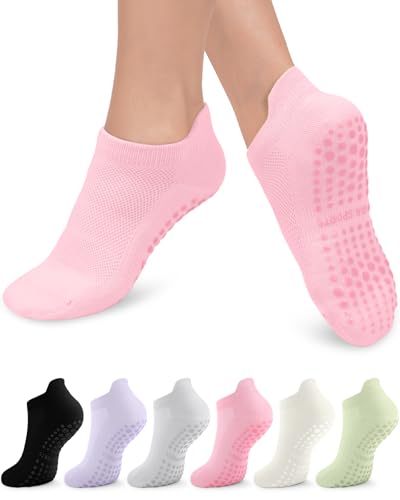 Pilates Grip Socks for Women - Non-Slip Yoga Socks, Small-Medium - Multicolor 01
