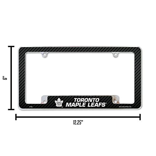 Chrome License Plate Frame - Toronto Maple Leafs - 12 x 6 Inch