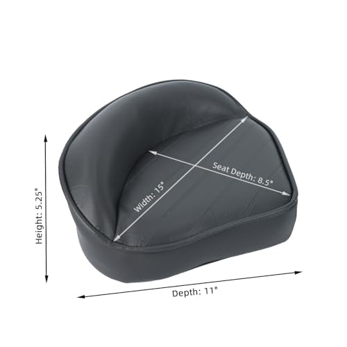 AmarinePlay Grey 2-Pack Casting Seat for Bass Fishing Boats - Comfortable & Marine-Grade Durable