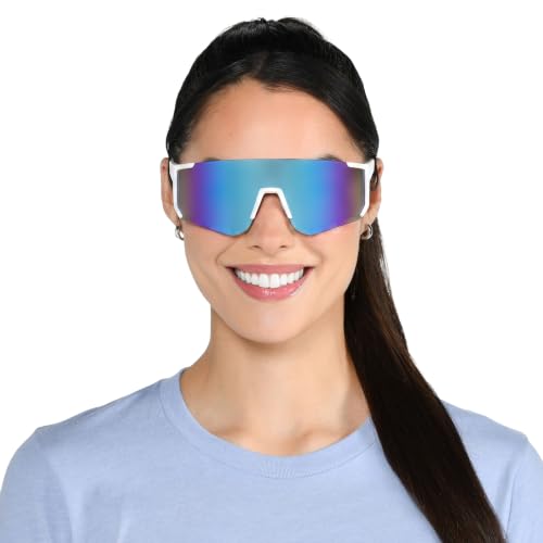Easton Hype Shield Sports Sunglasses 128mm White - Athletic Eye Protection