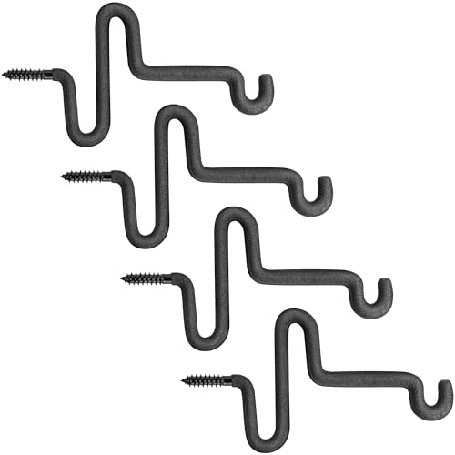 Portable Bow Gear Holder - Screw-in Tree Stand Hooks (4-Pack)