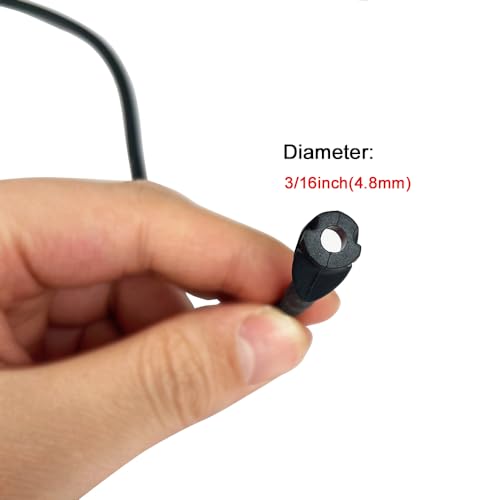 2 Pcs Archery Peep Sight with Rubber Tube and Buckles for Compound Bow