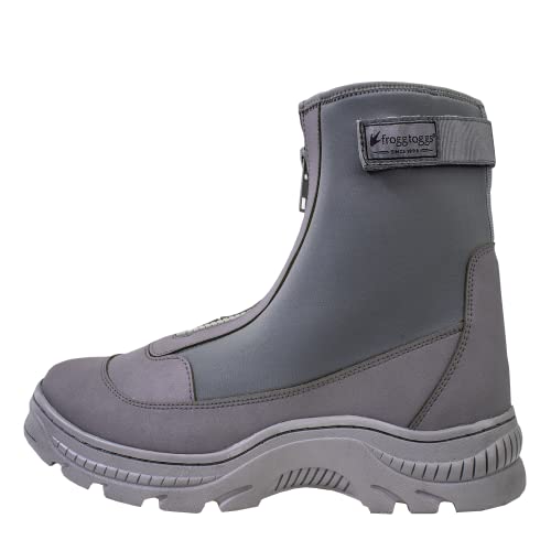 FROGG TOGGS Men's Aransas II Neoprene Wading Boots - Grey, Size 9, Waterproof Sand & Surf Fishing Shoes