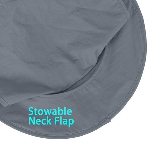 Sun Hat with Neck Flap for Men & Women - UPF 50+ Water Resistant Bucket Hat
