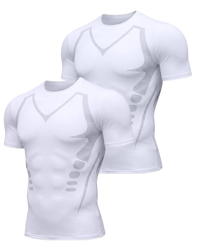 Quick Dry Athletic T-Shirt for Men - 3X-Large White