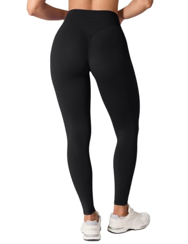 UNISSU Hidden Scrunch Leggings 25'' Medium Black | High-Waist Yoga & Workout Pants