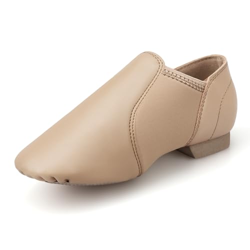 PU Leather Jazz Dance Shoes for Kids | Breathable Slip-On Design