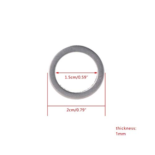 Stainless Steel Pedal Washers for 9/16" Bike Pedals - 12 Pack