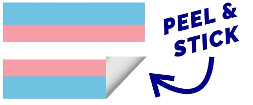 Transgender Pride Flag Decal - 4x6 All Weather Vinyl Sticker