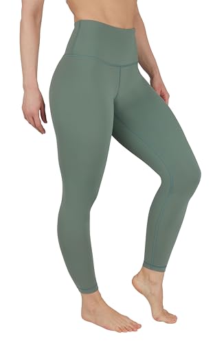 High Waist Ankle Leggings - Elastic Free V-Back Design