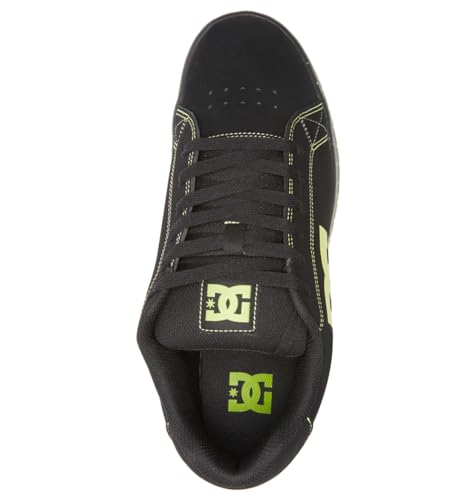 Gaveler Low Skate Shoes - Black & Lime Green - DC Men's