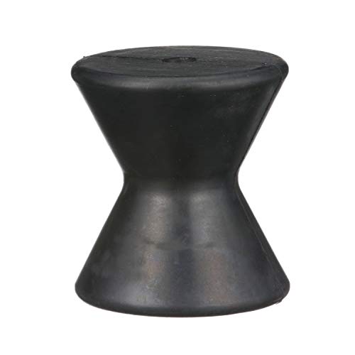 Boat Trailer Rubber Bow Roller - Black, 4 Inches, One Size