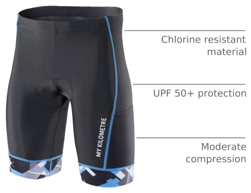 Men's Triathlon Shorts with Adjustable Drawstring & Pockets