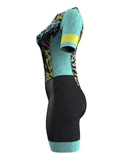 Women's Triathlon Suit - Aerodynamic Trisuit with Back Pocket