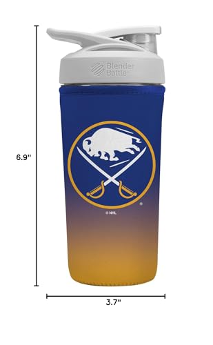 NHL Hockey Protein Blender Shaker Bottle Sleeve - Buffalo Sabres