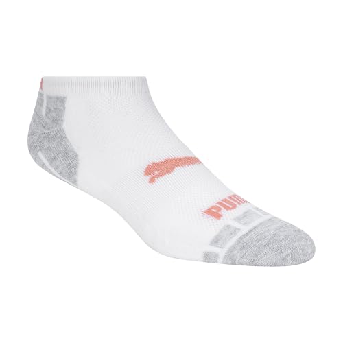 PUMA Kids' 10 Pack Low Cut Socks Peach 9-11 Active Children's Socks