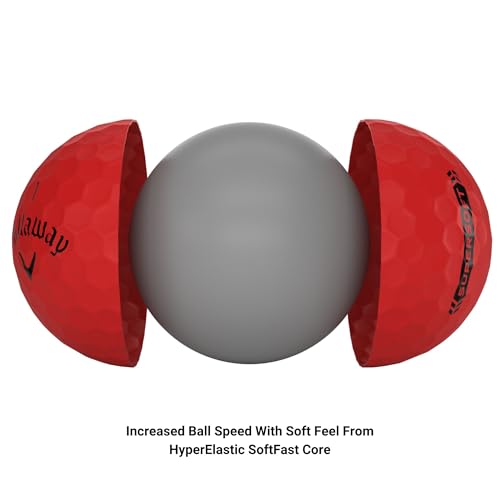 Supersoft Golf Balls - Red, One Dozen (2023 Edition)