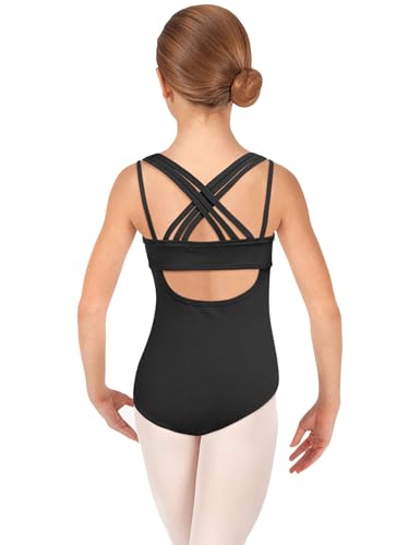 Zaclotre Girls Ballet Leotard with Crisscross Straps - Gymnastics & Dance Outfit