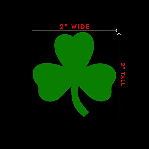 Shamrock Clover Vinyl Sticker Decal - 2" x 2" Green