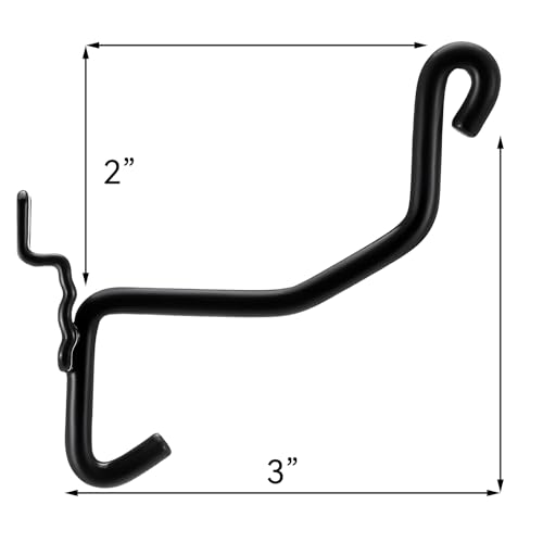 20-Pack Slat Wall Hooks Heavy Duty Metal Display Racks