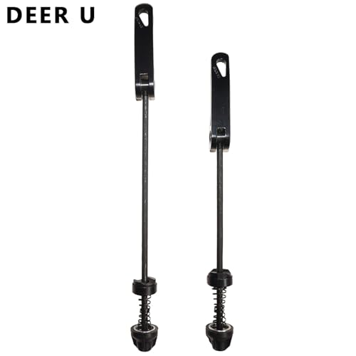 Mountain Bicycle Wheel Skewers Quick Release Axle - Black