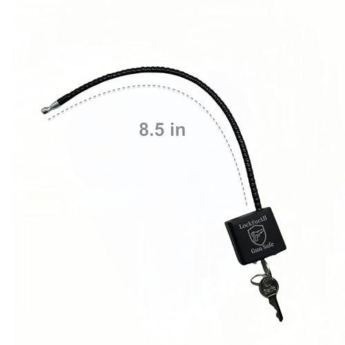 8.5" Keyed Alike Cable Gun Lock with Keys - 2 Pack Safety Lock