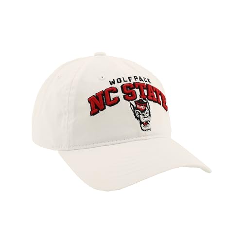 North Carolina State Wolfpack Adjustable Hat - White