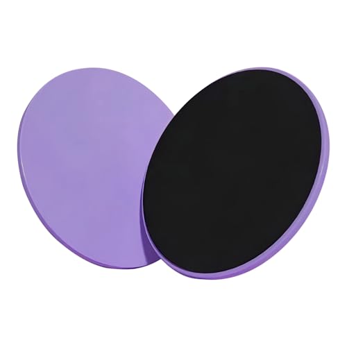Core Sliders for Full Body Workout - Dual-Sided Exercise Discs - Purple