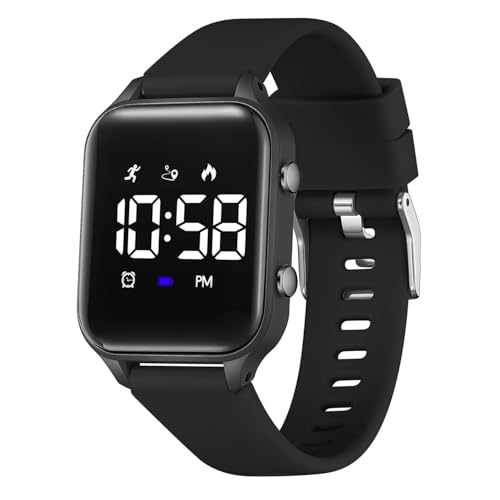 Kids Digital Sports Watch with Fitness Tracker - Black