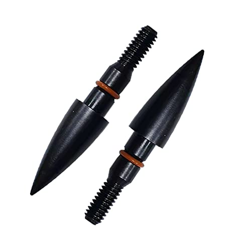 Archery Field Points - Steel Screw-In Tips, 100-300 Grains (12 Pack)
