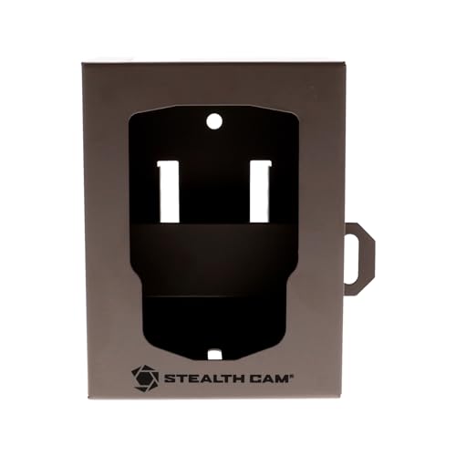 Stealth Cam Small Brown Security Bear Box for Trail Cameras - Heavy-Duty Weather-Resistant Metal