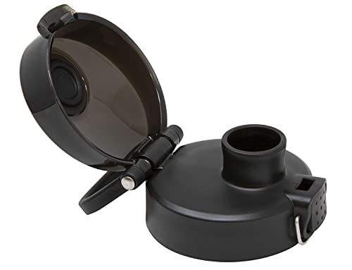 One-Touch Bottle Lid for MIRA Sierra Wide Mouth Bottles - Black, 1 Pack