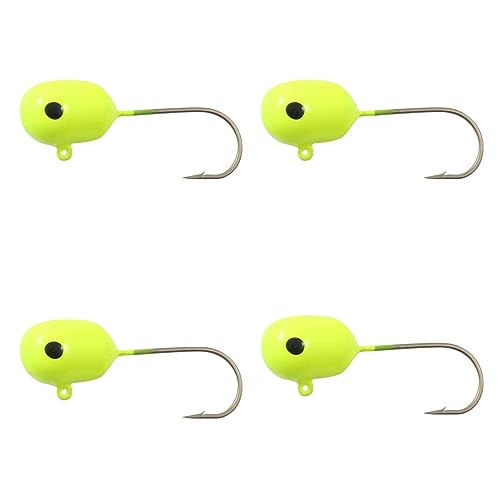 High-Ball Floater Jig - Chartreuse, #1 Hook, 4-Pack