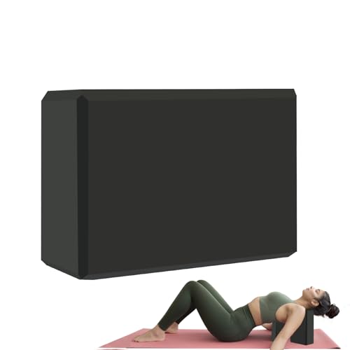 Yoga Block - Non-Slip EVA Foam for Stability & Flexibility - Black