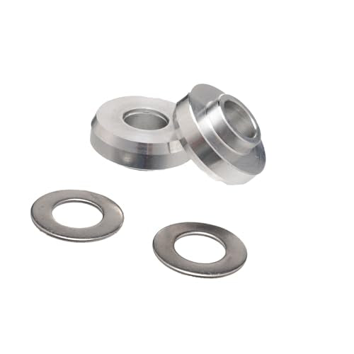 BMX Axle Adapter Kit 3/8" to 14mm with Washers - Heavy-Duty Aluminum