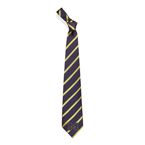 Michigan Wolverines Necktie - Stripe Microfiber
