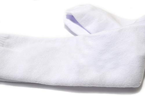 Fencing Socks - Cotton Protective Stockings for Epee, Sabre, Foil - X-Small, White