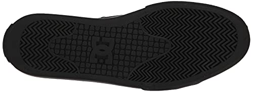 DC mens Manual Low Top Vegan Friendly Casual Skate Shoe, Black, 9.5 US