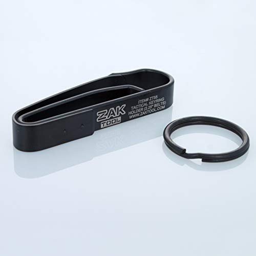 Tactical Key Ring Holder - Black Steel Construction