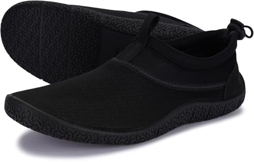 Water Shoes for Men & Women - Lightweight, Foldable, All Black