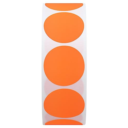 1-Inch Fluorescent Orange Shooting Target Stickers - 1,000 Patches